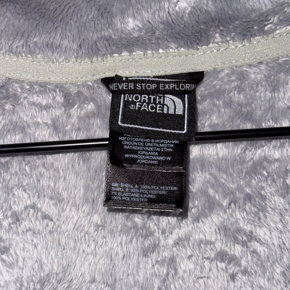 The North Face Cancer Awareness Osito Jacket Women Size Medium Silver Polyester - Picture 8 of 13